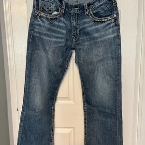 Men's Silver Jeans